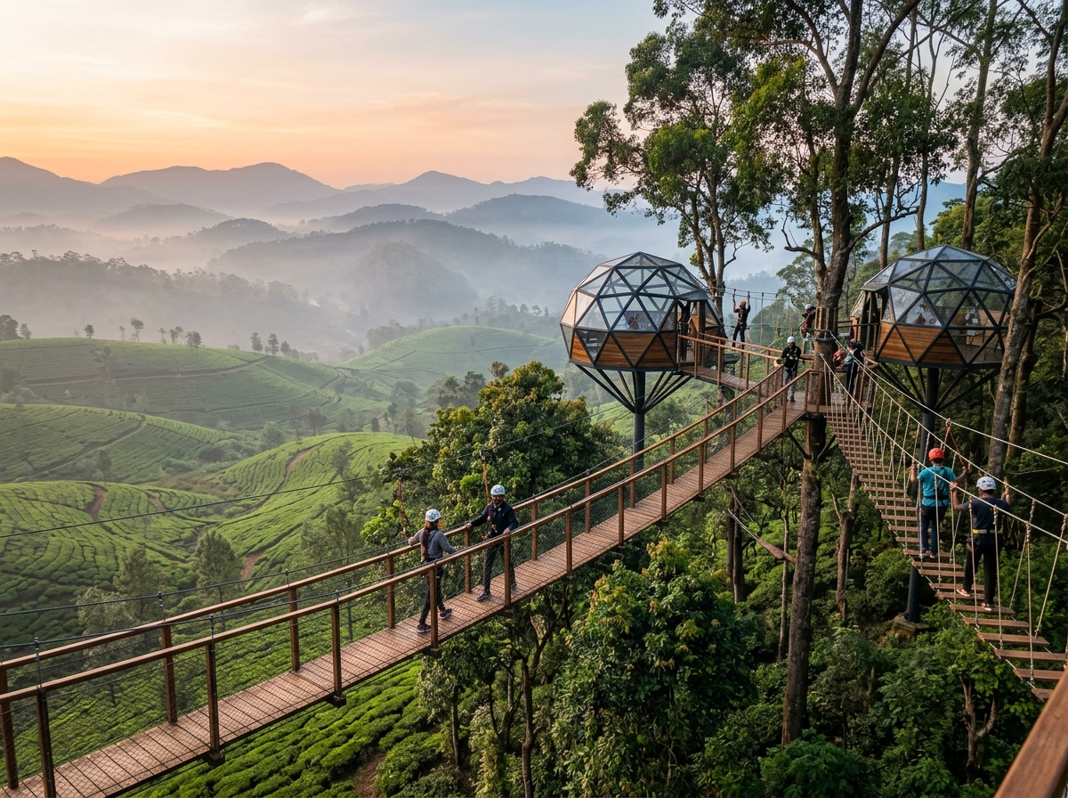 Munnar Tea Canopy Adventure Grid